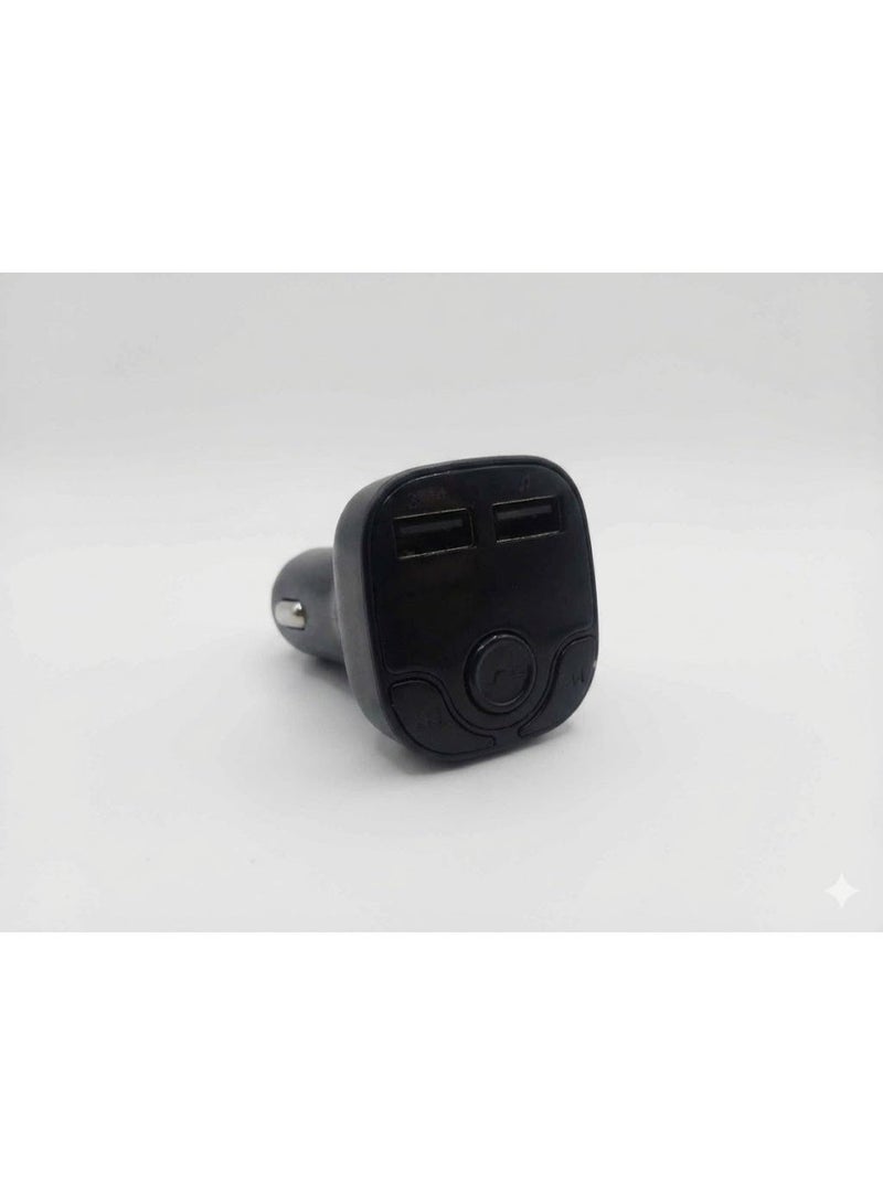 Bluetooth FM Transmitter for Car with Digital Display and Fast Charging - 2 USB Port Car Charger for Music and Calls - 25W QC3.0 Car MP3 Player with Bluetooth and Radio